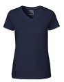 Dames T-shirt V Hals Neutral O81005 Navy